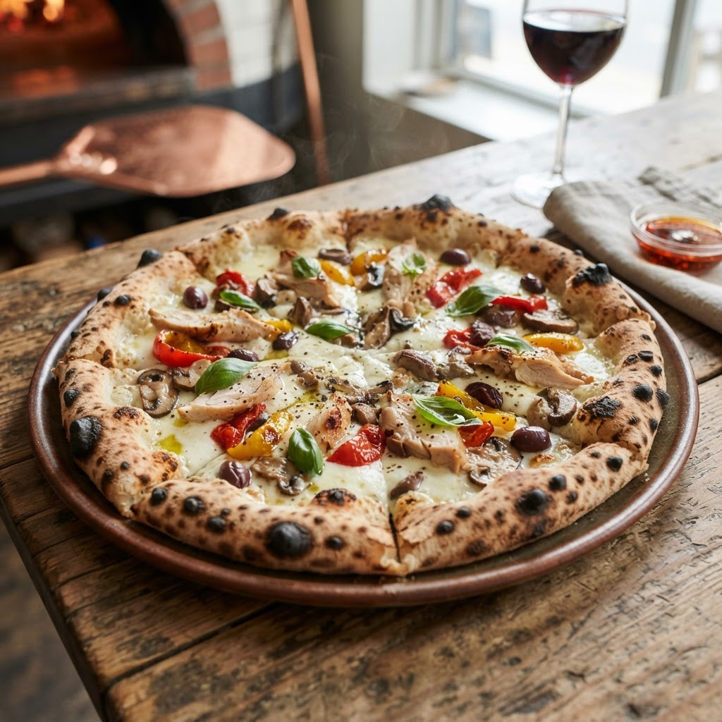 Pizza Pollo Bianca